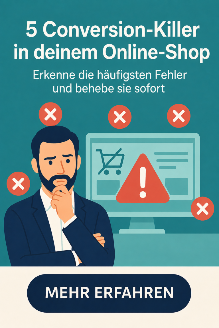 5 Conversion-Killer in deinem Online-Shop — und wie du sie sofort behebst